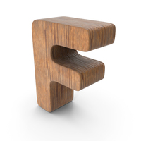 F Wooden Letter PNG & PSD Images