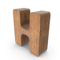 H Wooden Letter PNG & PSD Images
