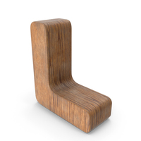 L Wooden Letter PNG & PSD Images