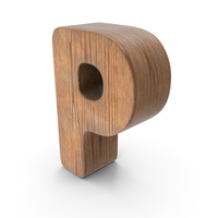 P Wooden Letter PNG & PSD Images