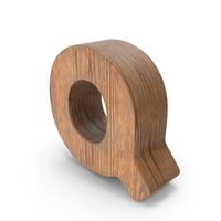 Q Wooden Letter PNG & PSD Images