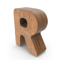 R Wooden Letter PNG & PSD Images
