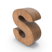 S Wooden Letter PNG & PSD Images
