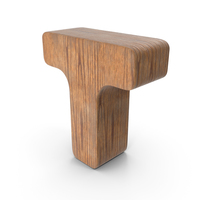 T Wooden Letter PNG & PSD Images