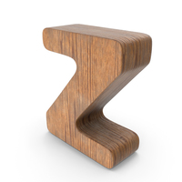 Z Wooden Letter PNG & PSD Images