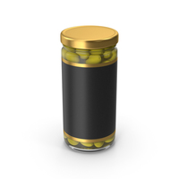 Olivies Jar Gold With Label PNG & PSD Images