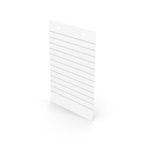 White Sticky Note With Holes PNG & PSD Images