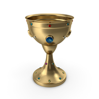Medieval Jeweled Gold Cup PNG & PSD Images
