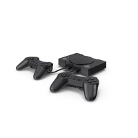 Old Gaming Console with Controller PNG & PSD Images