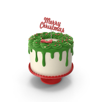 Merry Christmas Cake with Topper Merry Christmas PNG & PSD Images