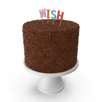 Chocolate Wish Cake PNG & PSD Images