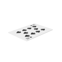 Spade Ten Playing Card PNG & PSD Images