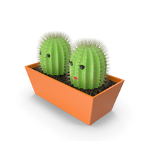 Toy Cactus Two PNG & PSD Images
