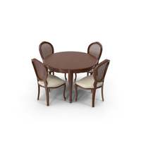 Seven Sedie Dining table & Chair Set PNG & PSD Images