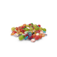 Pile of Mixed Hard Candy PNG & PSD Images
