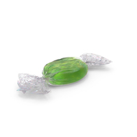 Wrapped Green Oval Candy PNG & PSD Images