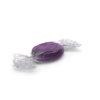 Wrapped Purple Oval Candy PNG & PSD Images