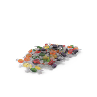 Pile of Wrapped Oval Candy PNG & PSD Images