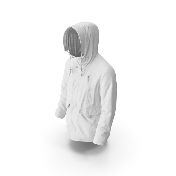 Mens Down Coat White PNG & PSD Images