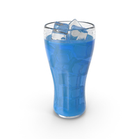 Glass Juice Blue PNG & PSD Images