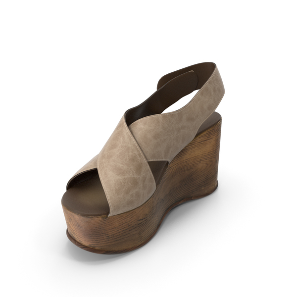 Womens Shoes Wood Beige PNG & PSD Images