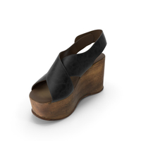 Womens Shoes Wood Black PNG & PSD Images