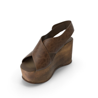 Women's Shoes Wood Brown PNG & PSD Images