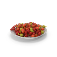 Plate with Wrapped Spherical Candy PNG & PSD Images