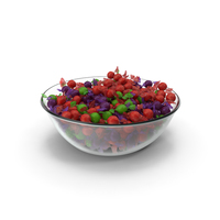 Bowl with Wrapped Spherical Candy PNG & PSD Images