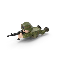 Soldier Shooting Lying PNG & PSD Images