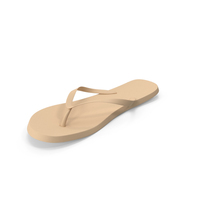 Men's Flip Flops Beige PNG & PSD Images