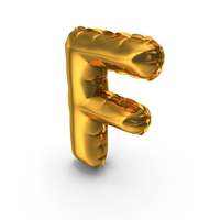 Balloons Alphabet Letter F PNG & PSD Images