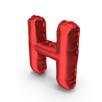 Balloons Alphabet Letter H PNG & PSD Images