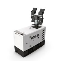 Kohler Generator with Light Mast PNG & PSD Images