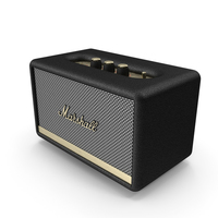 Marshall Acton II Wireless Wi-Fi Smart Speaker Black PNG & PSD Images