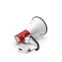 Megaphone Speaker with LED Flashlight PNG & PSD Images