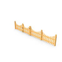 Scalloped Fence Section PNG & PSD Images
