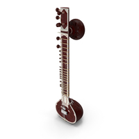 Sitar Indian Classical Musical Instrument PNG & PSD Images