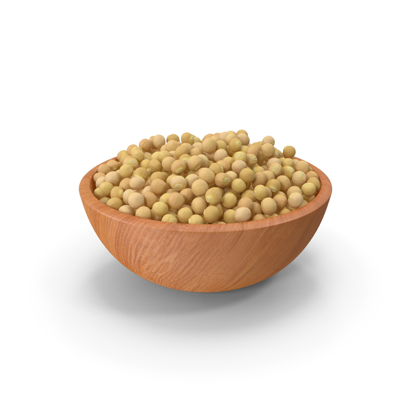 Soybean in Wooden Bowl PNG & PSD Images
