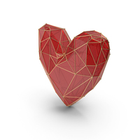 Red Glass Heart PNG & PSD Images