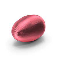 Wrapped Small Chocolate Easter Egg Pink PNG & PSD Images