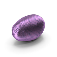 Wrapped Small Chocolate Easter Egg Purple PNG & PSD Images