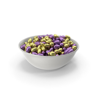 Bowl with Small Wrapped Chocolate Easter Eggs PNG & PSD Images