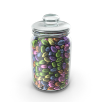 Jar with Small Wrapped Chocolate Easter Eggs PNG & PSD Images