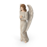 Decorative Garden Statue Praying Angel PNG & PSD Images