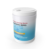 Sanitizing Wipes 270 Count Canister PNG & PSD Images