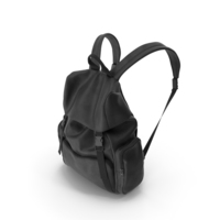 Men's Backpack Black PNG & PSD Images