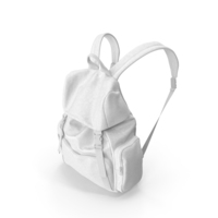 Men's Backpack White PNG & PSD Images