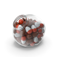 Spherical Jar With Chocolate Eggs PNG & PSD Images