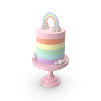 Rainbow Cake PNG & PSD Images
